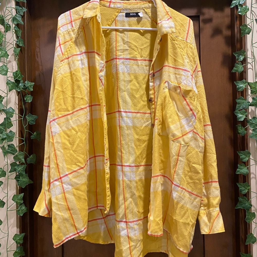 SUPER DOPE SUPER SWAGGY YELLOW BDG FLANNEL